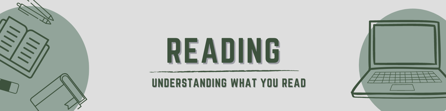 Unit 2: Reading—Understanding What You Read Banner